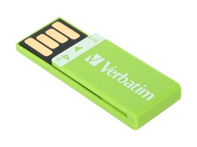 Verbatim Clip-it 4GB USB 2.0 Flash Drive (Green) Model 97556
