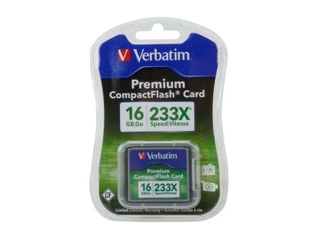 Verbatim Premium 16GB Compact Flash (CF) Flash Card - Newegg.com