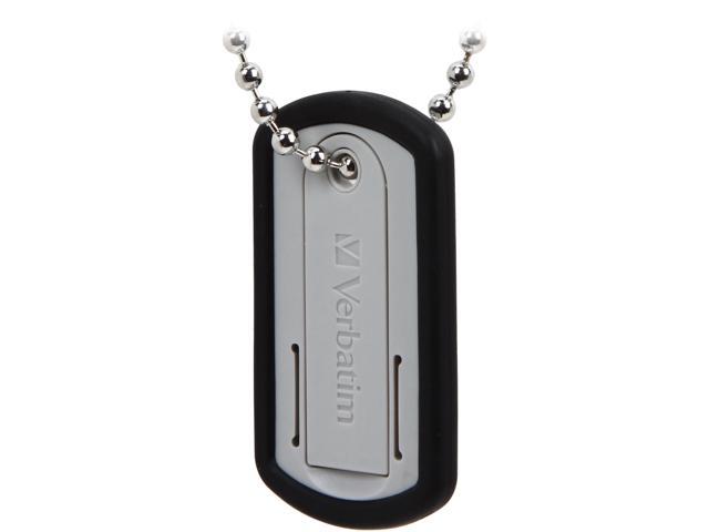 Verbatim 8GB Dog Tag USB Flash Drive - Black