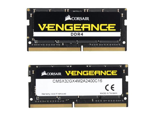 CORSAIR Vengeance 32GB (2 x 16GB) 260-Pin DDR4 SO-DIMM DDR4 2400 (PC4  19200) Memory (Notebook Memory) Model CMSX32GX4M2A2400C16