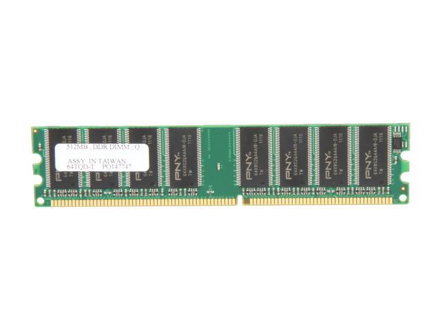 PNY Optima 512MB DDR 400 (PC 3200) Desktop Memory Model MD0512SD1-400
