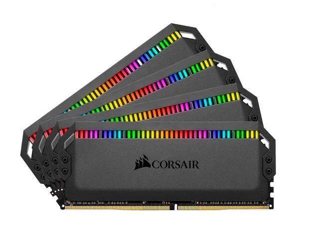 CORSAIR Dominator Platinum RGB (AMD Ryzen Ready) 64GB (4 x 16GB) 288-Pin DDR4 3600 (PC4 28800) Desktop Memory Model CMT64GX4M4Z3600C18