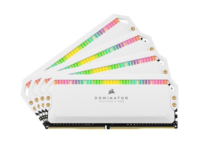 CORSAIR Dominator Platinum RGB 32GB (4 x 8GB) 288-Pin PC RAM DDR4 3600 (PC4 28800) Desktop Memory Model CMT32GX4M4C3600C18W