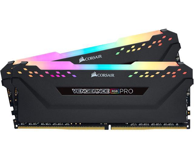 CORSAIR Vengeance RGB Pro 32GB (2 x 16GB) 288-Pin PC RAM DDR4 3000 (PC4 24000) Desktop Memory Model CMW32GX4M2D3000C16