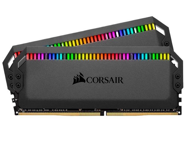 CORSAIR Dominator Platinum RGB 16GB (2 x 8GB) 288-Pin PC RAM DDR4 4000 (PC4 32000) Desktop Memory Model CMT16GX4M2Z4000C18 Desktop Memory -