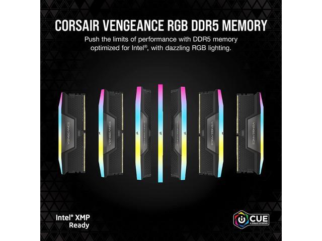 CORSAIR Vengeance RGB 64GB (2 x 32GB) 288-Pin PC RAM DDR5 5600