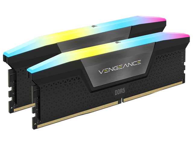 CORSAIR Vengeance RGB 64GB (2 x 32GB) 288-Pin PC RAM DDR5 5200 (PC5