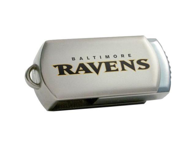 Centon DataStick Twist NFL Baltimore Ravens 4 GB USB 2.0 Flash Drive - Silver