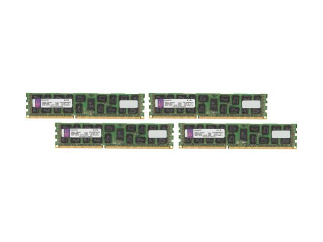 Kingston 32GB (4 x 8GB) ECC Registered DDR3 1333 Server Memory DR x4 Intel Model KVR13R9D4K4/32I