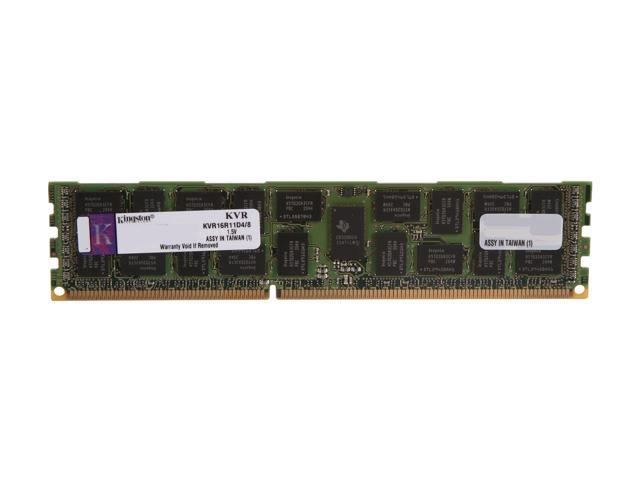 Kingston 8GB ECC Registered DDR3 1600 (PC3 12800) Server Memory DR x4 Model KVR16R11D4/8