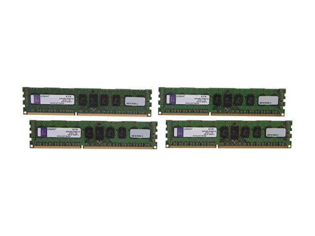 Kingston 16GB (4 x 4GB) 240-Pin DDR3 SDRAM ECC Registered DDR3 1600 (PC3 12800) Server Memory DR x8 Model KVR16R11D8K4/16