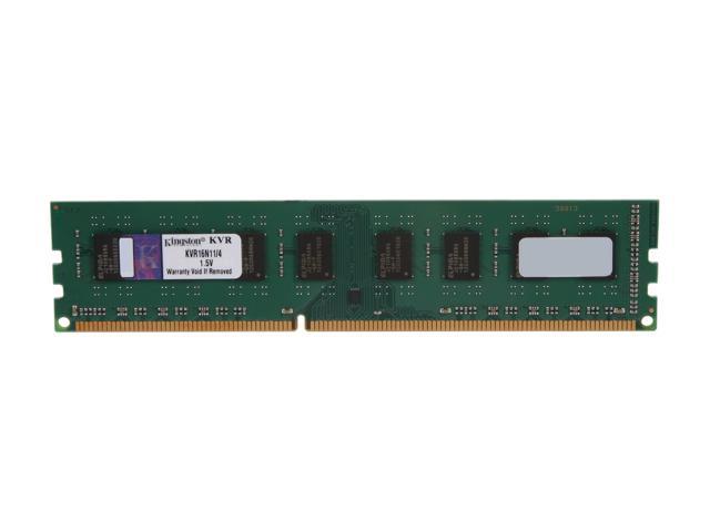 Kingston 4GB DDR3 1600 Desktop Memory Model KVR16N11/4