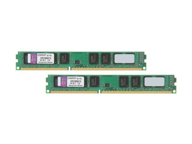 Kingston 16GB (2 x 8GB) DDR3 1333 Desktop Memory Model KVR13N9K2/16