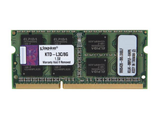 Kingston 8GB DDR3 1600 (PC12800) SODIMM System Specific Memory for Dell Model  KTD-L3C/8G