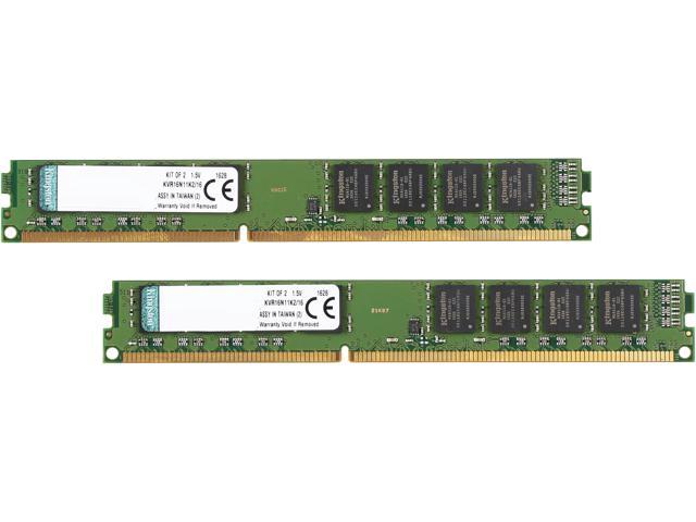 Kingston 16GB (2 x 8GB) DDR3 1600 Desktop Memory Model KVR16N11K2/16