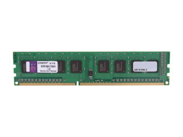 Produktivitet fordøje melodrama Kingston 4GB 240-Pin PC RAM DDR3 1600 Desktop Memory Model KVR16N11S8/4  Desktop Memory - Newegg.com