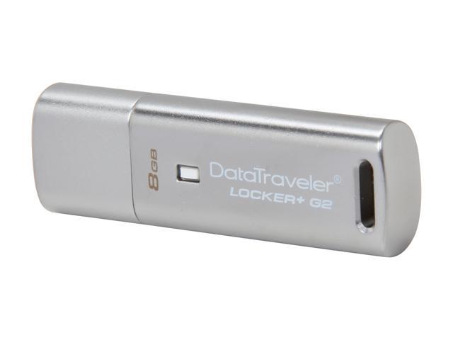 Kingston DataTraveler Locker+ G2 8GB USB 2.0 Flash Drive Model DTLPG2/8GB