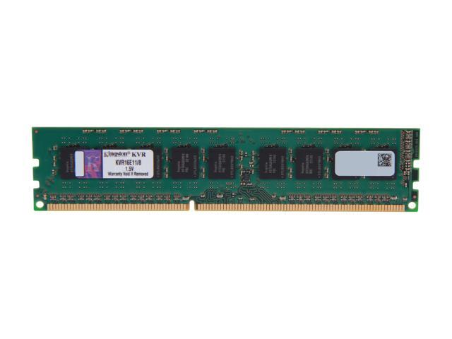Kingston 8GB 240-Pin DDR3 SDRAM ECC Unbuffered DDR3 1600 Server Memory w/TS Model KVR16E11/8