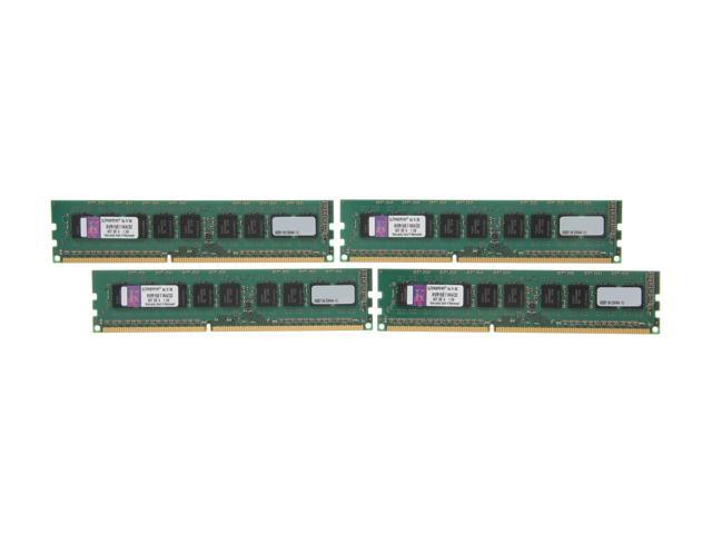 Kingston 32GB (4 x 8GB) 240-Pin DDR3 SDRAM ECC Unbuffered DDR3 1600 Server Memory w/TS Model KVR16E11K4/32