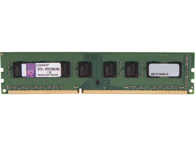 Kingston 8GB 240-Pin DDR3 SDRAM Unbuffered DDR3 1600 (PC3 12800) System Specific Memory Model KTD-XPS730C/8G