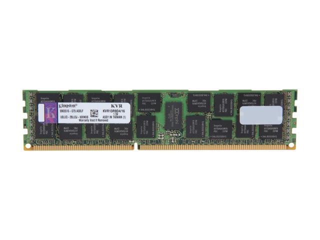 Kingston 16GB 240-Pin DDR3 SDRAM ECC Registered DDR3 1333 (PC3 10660) Server Memory DR x4 w/TS Model KVR13R9D4/16