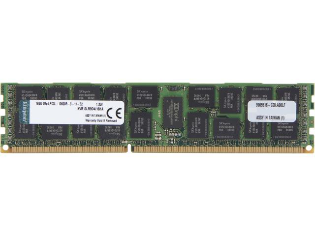 Kingston 16GB 240-Pin DDR3 SDRAM ECC Registered DDR3 1333 Server Memory (Server Hynix A) Model KVR13LR9D4/16HA