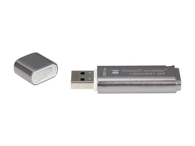 Kingston 32GB Data Traveler Locker + G3, USB 3.0 Flash Drive with Personal  Data Security & Automatic Cloud Backup (DTLPG3/32GB) - Newegg.com