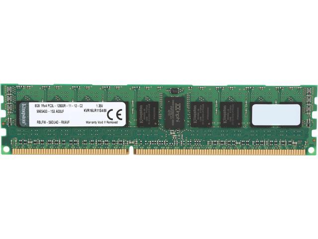 Kingston 8GB ECC Registered DDR3 1600 (PC3 12800) Server Memory Model KVR16LR11S4/8I