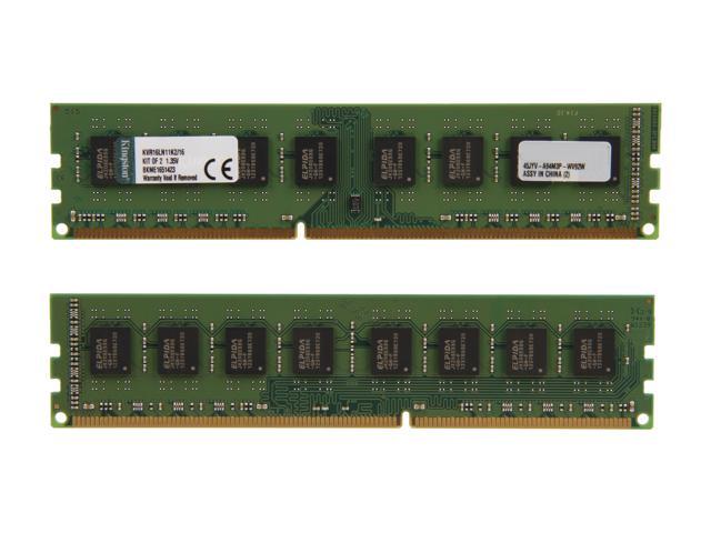 Kingston Technology ValueRAM 6GB Kit 1600MHz DDR3 PC3-12800 ECC CL11 DIMM Intel Certified Server Memory KVR16E11K3/6I 3x2GB Modules 