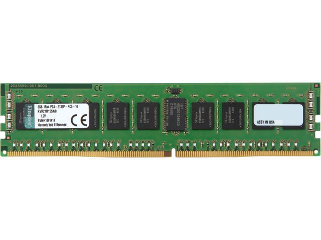 Kingston 8GB 288-Pin DDR4 SDRAM ECC Registered DDR4 2133 (PC4 17000) Server  Memory Model KVR21R15S4/8