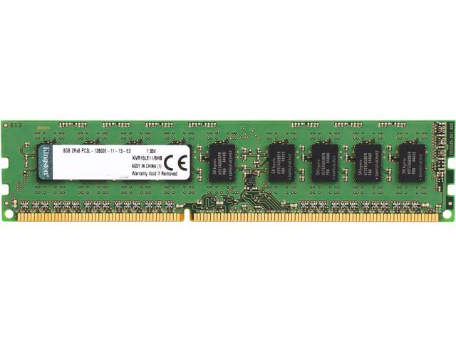 Kingston 8GB ECC Unbuffered DDR3 1600 (PC3 12800) Server Memory W/TS ...