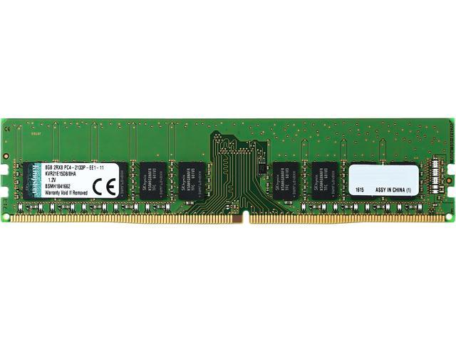 Kingston ValueRAM 8GB ECC Unbuffered DDR4 2133 (PC4 17000) Server Memory Model KVR21E15D8/8HA