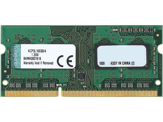 Kingston 4GB 204-Pin DDR3 SO-DIMM DDR3 1600 (PC3 12800) Laptop Memory