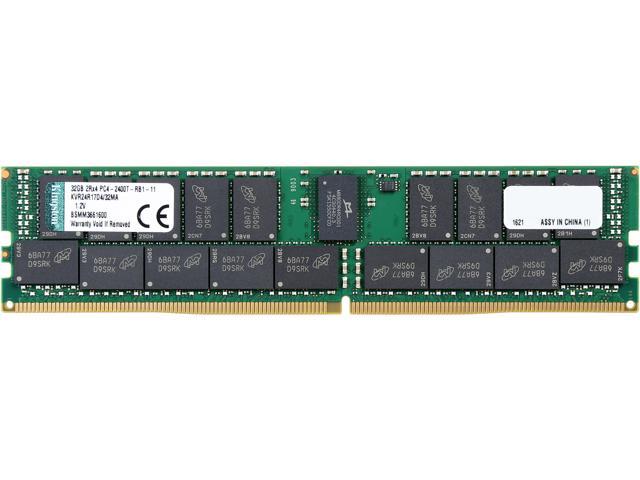 Kingston ValueRAM 32GB (1 x 32GB) DDR4 2400 RAM (Server Memory) ECC Reg Micron A DIMM KVR24R17D4/32MA Server Memory - Newegg.com