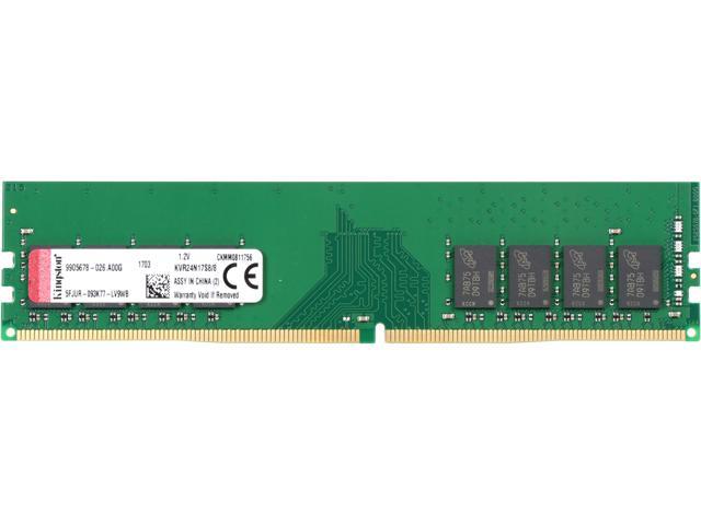 informal explotar sobras Kingston ValueRAM 8GB (1 x 8GB) DDR4 2400 RAM (Desktop Memory) DIMM  (288-Pin) KVR24N17S8/8 Desktop Memory - Newegg.com