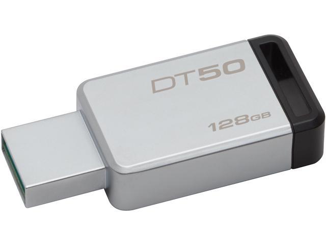 Kingston 128GB DataTraveler 50 USB 3.0 Flash Drive, Speed Up to 100MB/s (DT50/128GB)