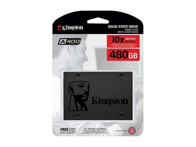 Kingston SSD 480GB A400 2.5 "SATA III 500MB/s Leggi Solid State Drive New tbs IT 