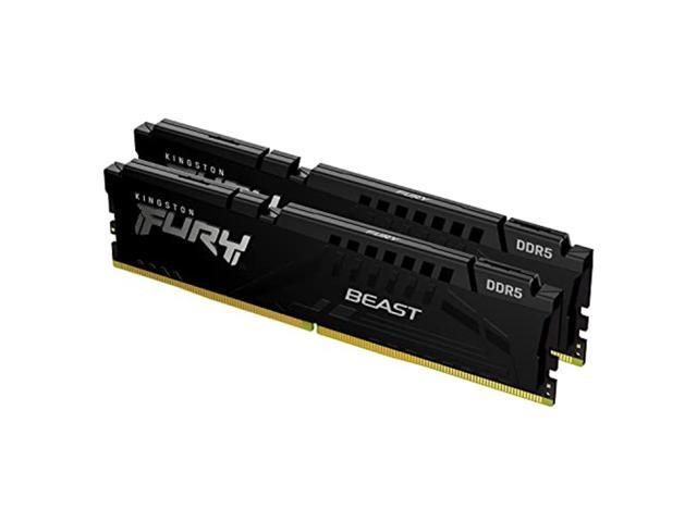 Kingston FURY Beast Black 32GB (2 x 16GB) 288-Pin PC RAM DDR5 6000 (PC5 48000) Memory (Desktop Memory) Model KF560C36BBEK2-32