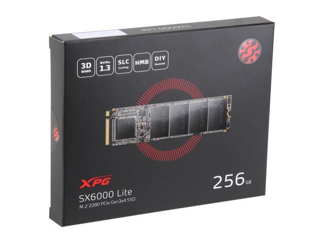 XPG SX6000 Lite M.2 2280 256GB PCIe NVMe Gen3x4 Internal Solid State Drive SSD 
