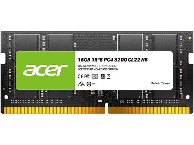 Acer SD100 16GB 260-Pin DDR4 SO-DIMM DDR4 3200 (PC4 25600) Laptop Memory Model BL.9BWWA.214