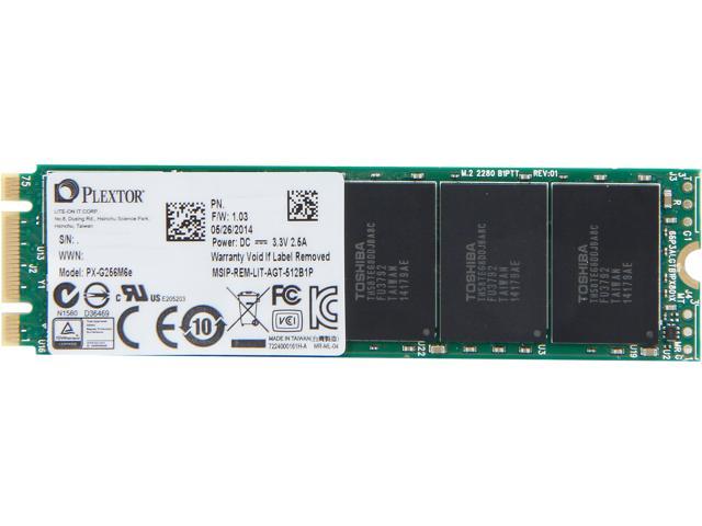 Plextor M6e M.2 2280 256GB PCI-Express 2.0 x2 Internal Solid State Drive (SSD) PX-G256M6eA
