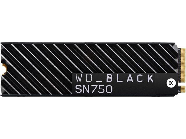 Western Digital WD BLACK SN750 NVMe M.2 2280 500GB PCI-Express 3.0 x4 64-layer 3D NAND Internal Solid State Drive (SSD) WDS500G3XHC W/ Heatsink