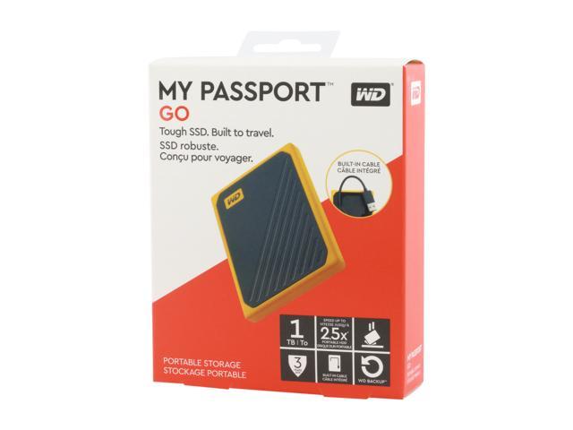 WD 1TB My Passport Go SSD Amber Portable External Storage, USB 3.0 -  WDBMCG0010BYT-WESN