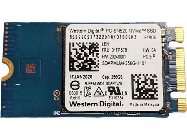 256 GB SSD Western Digital sdapnuw nvme PCIe 3.0 SSD Modulo 256g m.2 