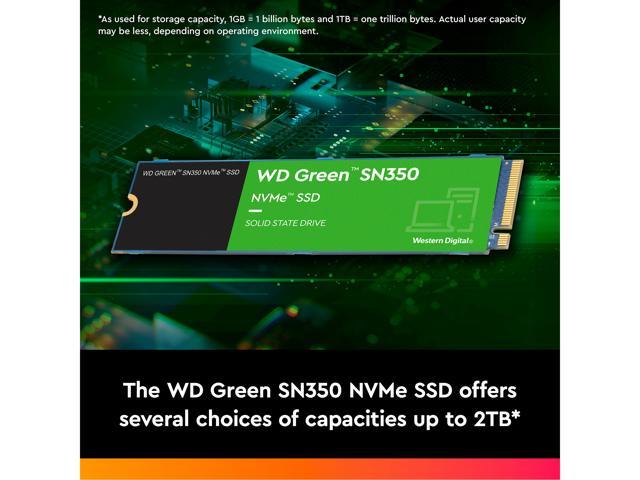 Western Digital WD Green SN350 NVMe M.2 2280 480GB PCI-Express 3.0 x4  Internal Solid State Drive (SSD) WDS480G2G0C