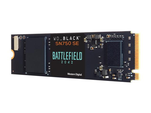 WD_BLACK 500GB SN750 SE NVMe SSD with Battlefield 2042 Game Code Bundle,  Internal M.2 2280 Gaming Solid State Drive - WDBB9J5000ANC-NRSN 