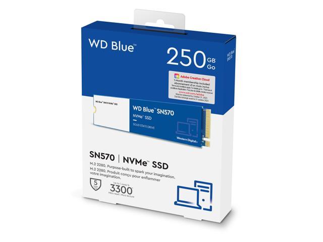 Statistikker Udvalg gispende Western Digital WD Blue SN570 NVMe M.2 2280 250GB PCI-Express 3.0 x4 TLC  Internal Solid State Drive (SSD) WDS250G3B0C Internal SSDs - Newegg.com