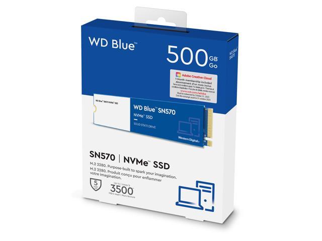 Western Digital WD Blue SN570 NVMe M.2 2280 500GB PCI-Express 3.0 x4 TLC  Internal Solid State Drive (SSD) WDS500G3B0C