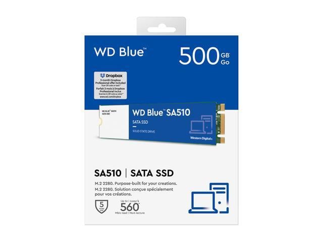 WD Blue 500GB SA510 M.2 Internal Solid State Drive SSD - WDS500G3B0B ...