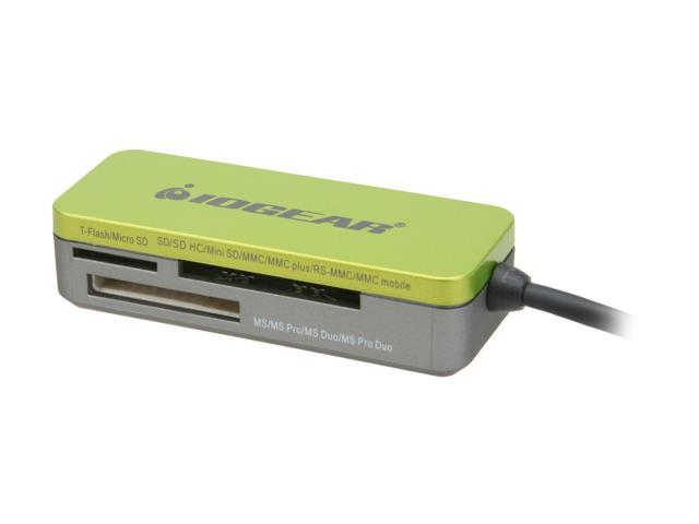 IOGEAR GFR209 USB 2.0 Support microSD / microSDHC / T-Flash, SD/SDHC, mini SD, MMC, MMC Plus, RS-MMC, MMC Mobile, MS, MS Pro, MS Duo, MS Pro Duo,  12-in-1 Pocket Card Reader/Writer - OEM